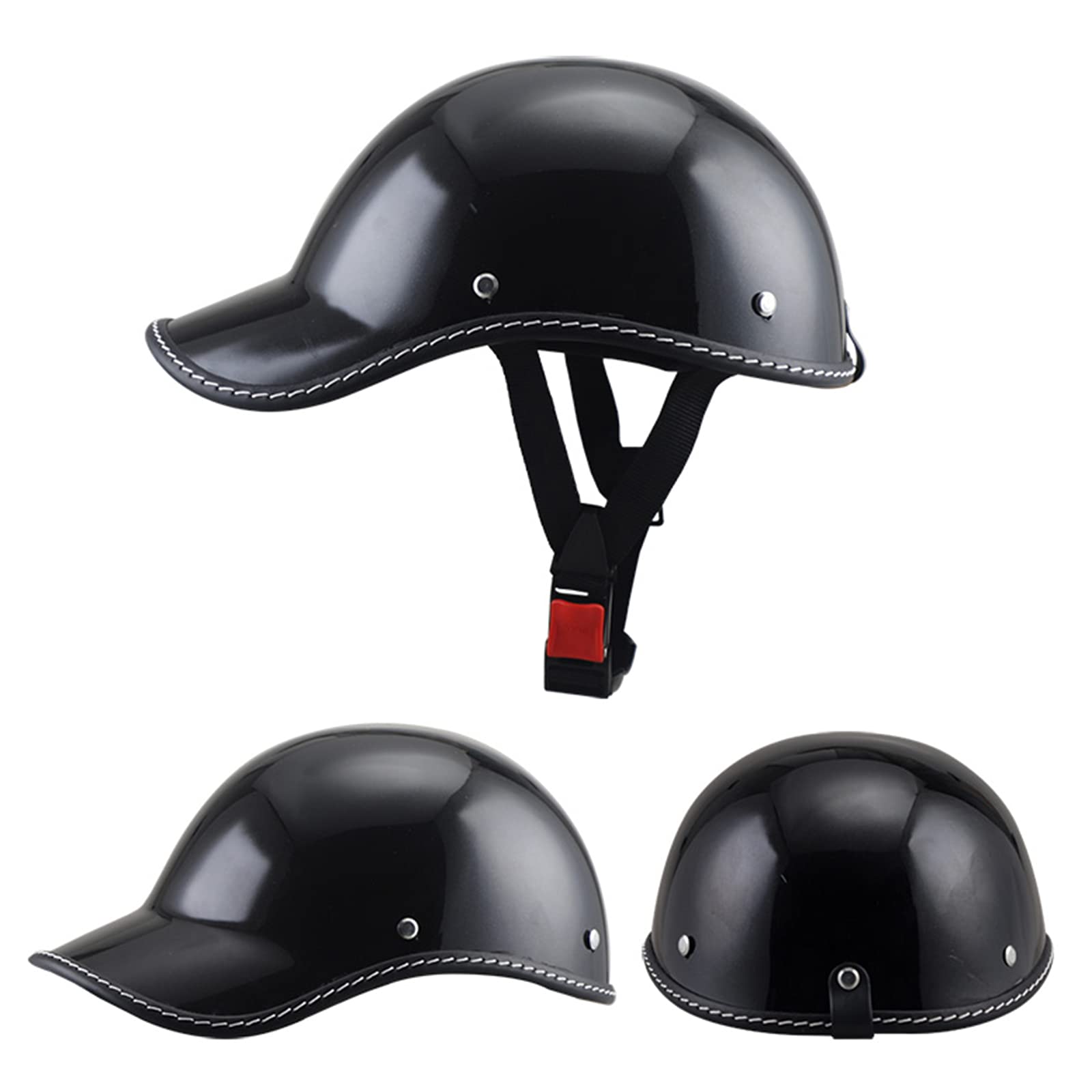 Casque de moto Premier Vintage Jet en fibre de carbone avec visière intégrée Vente en Ligne