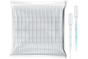 20 Disposable Calibrated Dropper Plastic Pipettes for Arts & Crafts