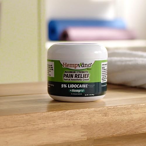 Miniatura 5 de Hempvana Crema de alivio de lidocaína al 5%, máxima fuerza, AS-SEEN-ON-TV, crema fuerte, entumece los nervios irritados para un alivio anorrectal