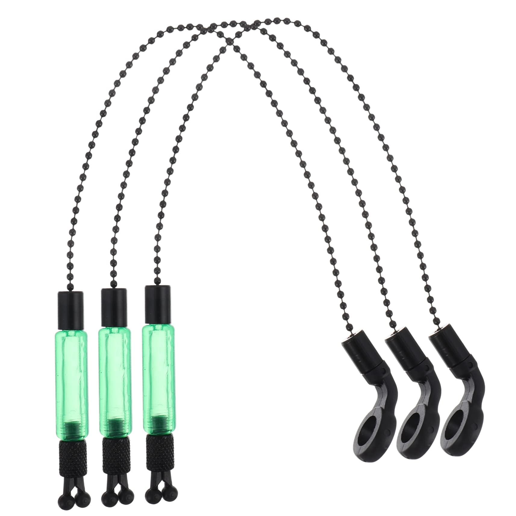 SUPVOX 3pcs Fishing Bite Alarms Metal Fishing Rattles for Catfishing Stopper Beads Set
