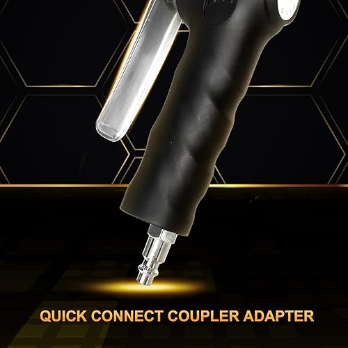 Miniatura 6 de Inflador de neumáticos actualizado 2024 con manómetro de presión, manómetro digital de rotación de 360° y mandril de aire de flujo abierto, manguera