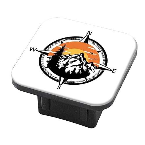 Hitch Cover Fits for 2-Inch Hitch,Compass Design Trailer Hitch Cover