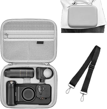 Professional Camera Case Compatible with Oppo Find X9/X9 Pro Shockproof & Waterproof Storage Bag with Custom Fit Pockets for Photography Gear and Accessories gtey