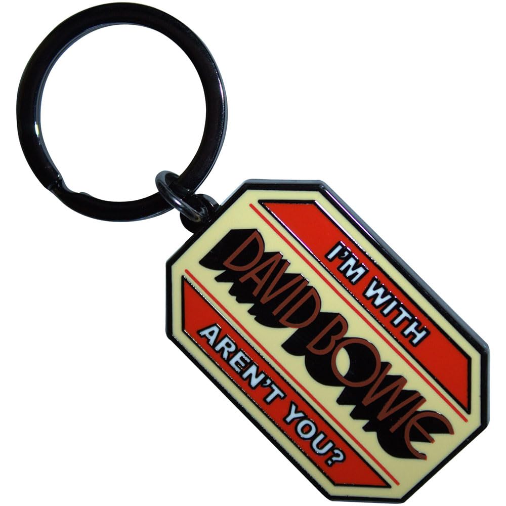 Rock Off officially licensed products David Bowie Im With Keyring Keychain One Size