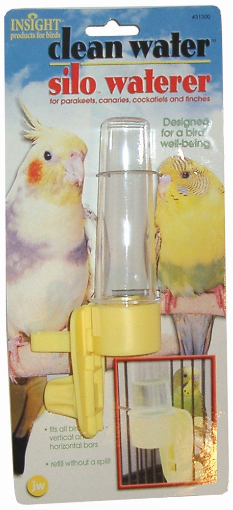 JW Pet Insight Clean Waterer Silo Clean Water Supply Fits all Cages - Pack of 3