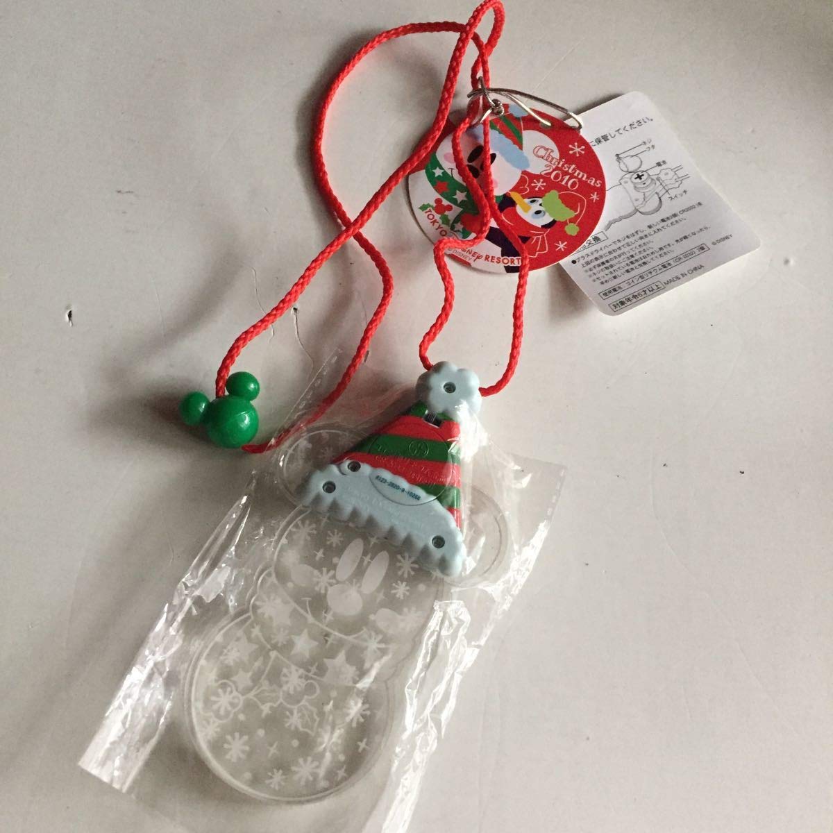 光る ペンダント ディズニー クリスマス ホワイト & ブルーライト 光る ペンダント ディズニー クリスマス ホワイト & ブルーライト