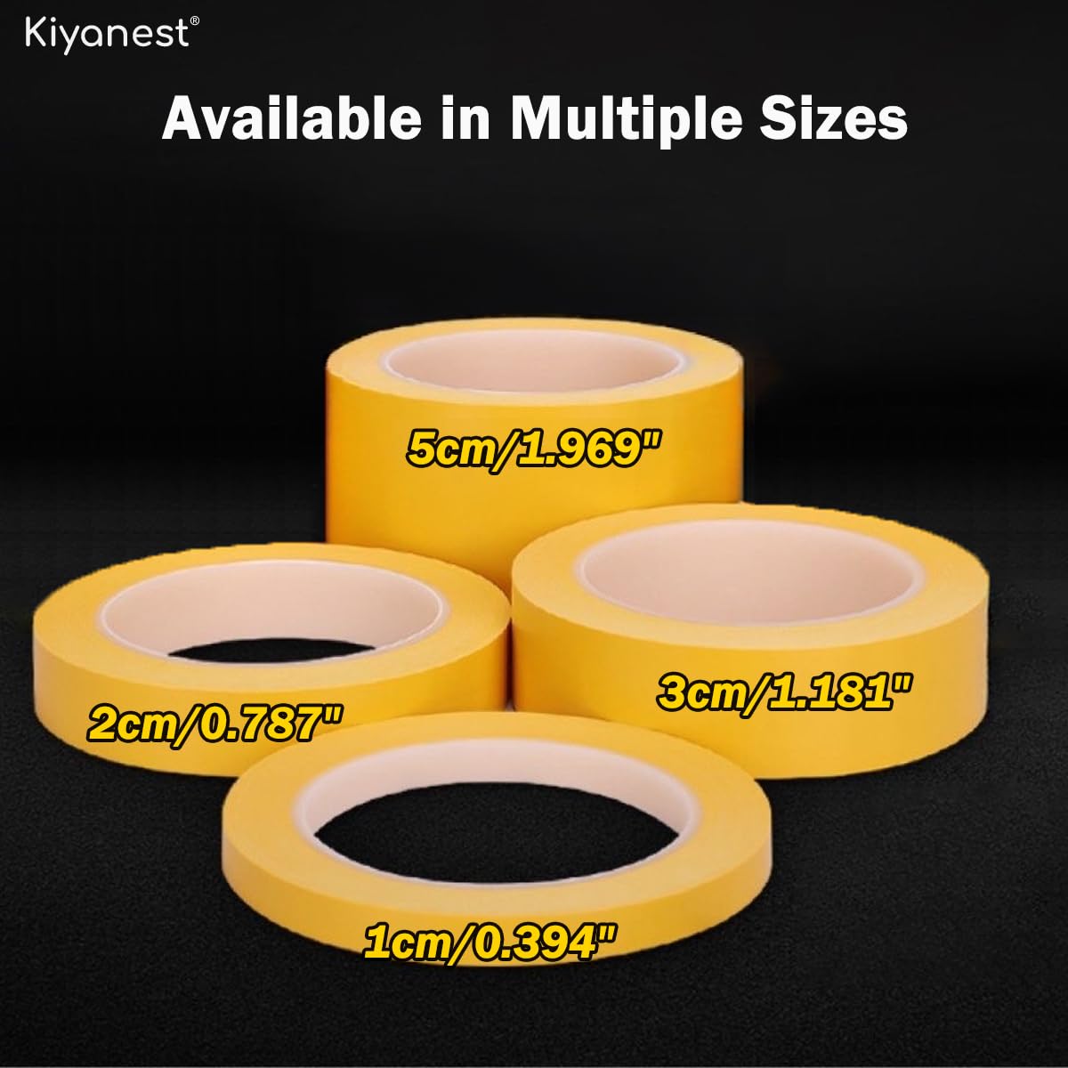 Kiyanest Double Sided Fabric Tape Heavy Duty Carpet Tape Curtain Hemming Tape Hemming Tape for Curtains Rug Tape for Hardwood Floors Laminate Tiles 30mm 20M - Image 4