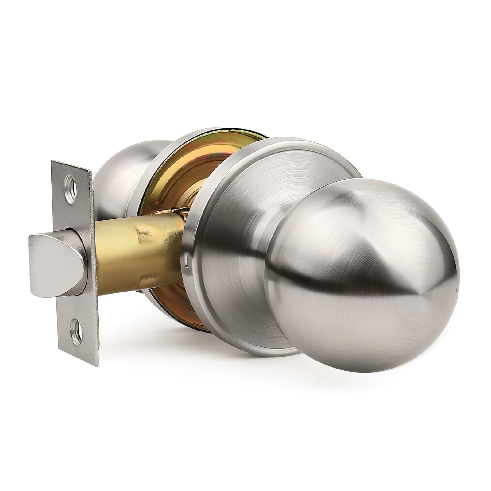 Privacy Door Knobs - 2 Pack Satin Nickel -23 Privacy Door Knobs - 2 Pack Satin Nickel -23