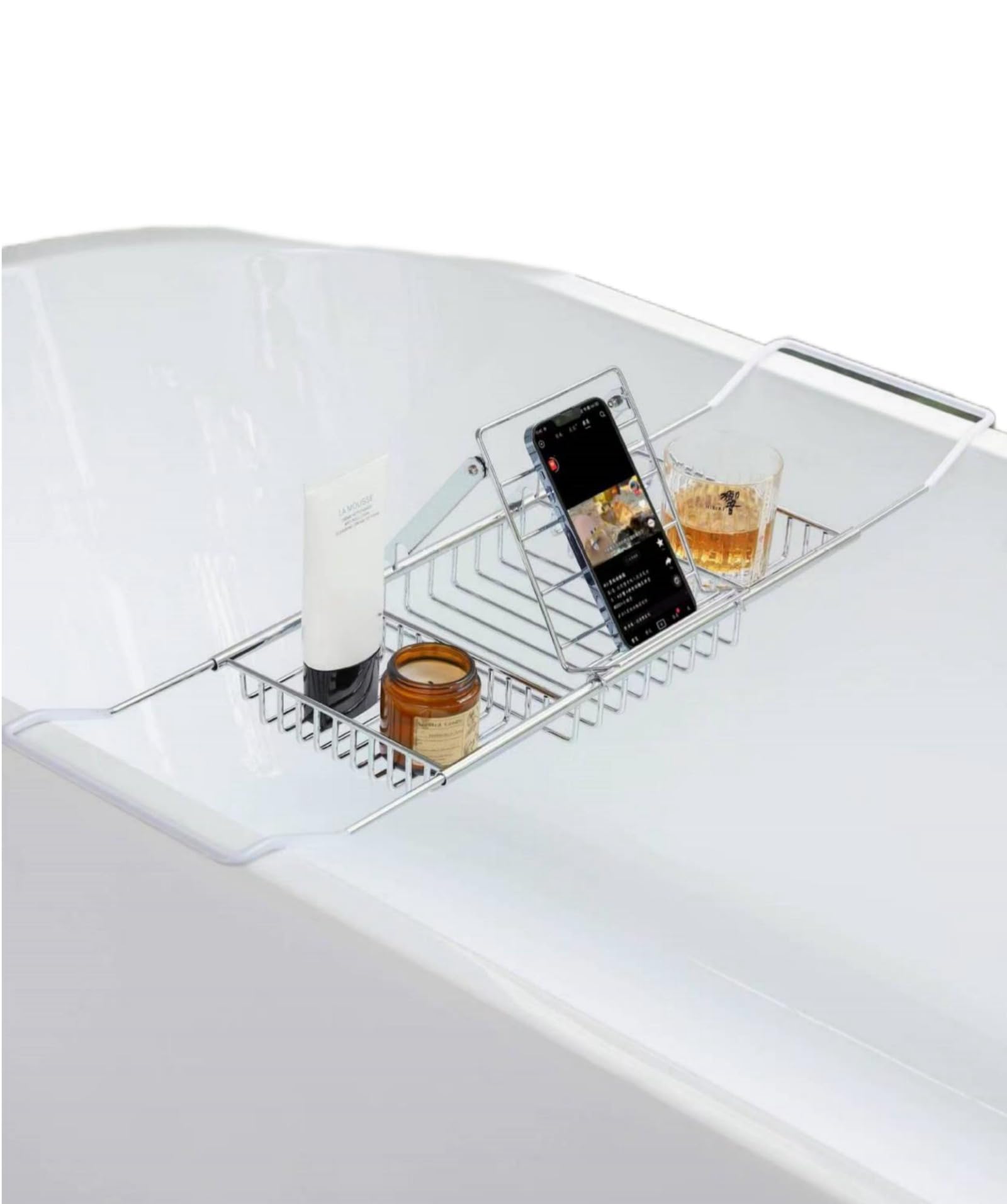 Amazon｜バスタ バステーブル バスタブトレー バスブックスタンド お