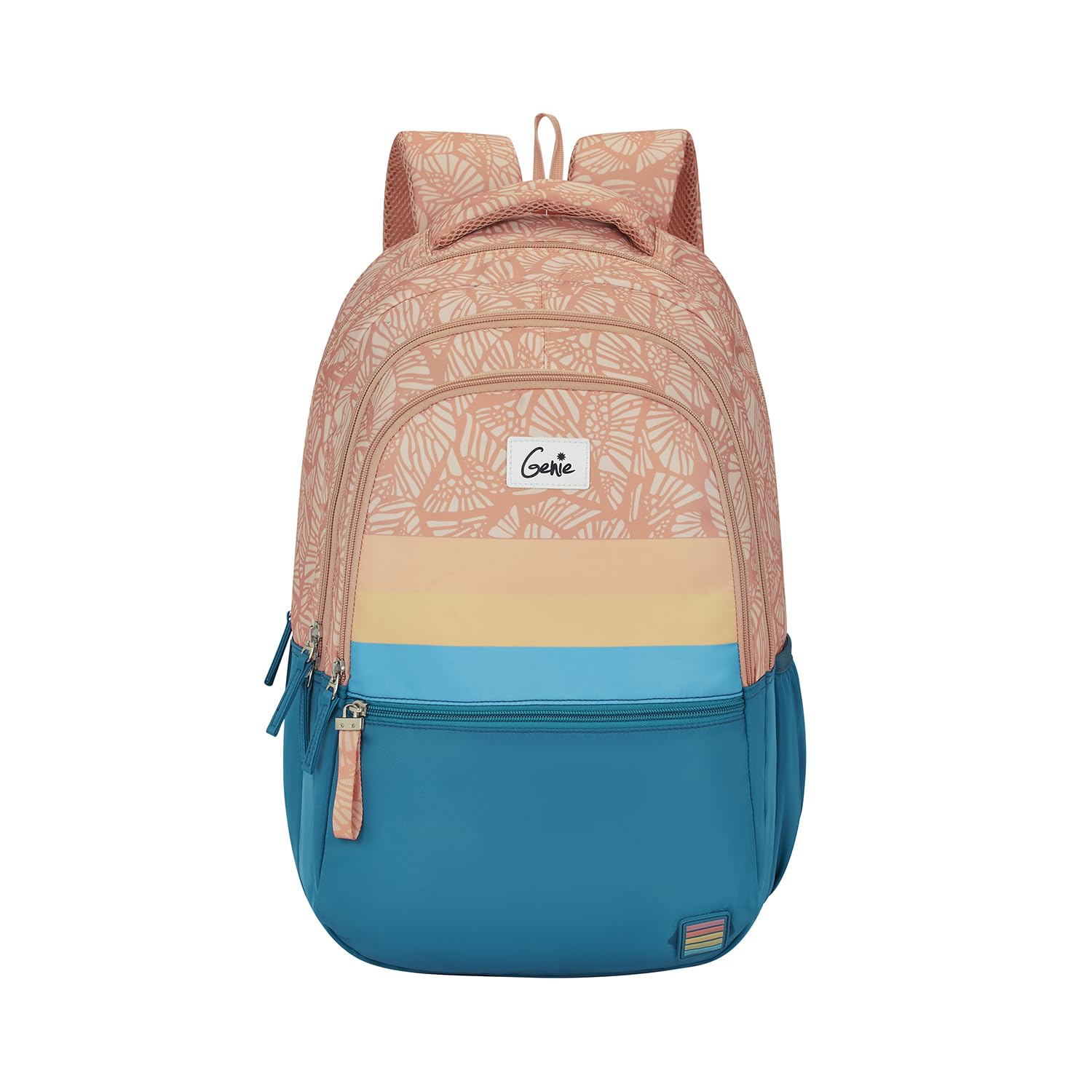 Genie Harper Laptop Backpack for Women, 3 Compartments, 19" Stylish and Trendy College Bags for Girls, Water Resistant and Lightweight Bags for Office and Travelling Purpose, 36 Liters, Coral (B0CW2V6NT9) Amazon Price History, Amazon Price Tracker