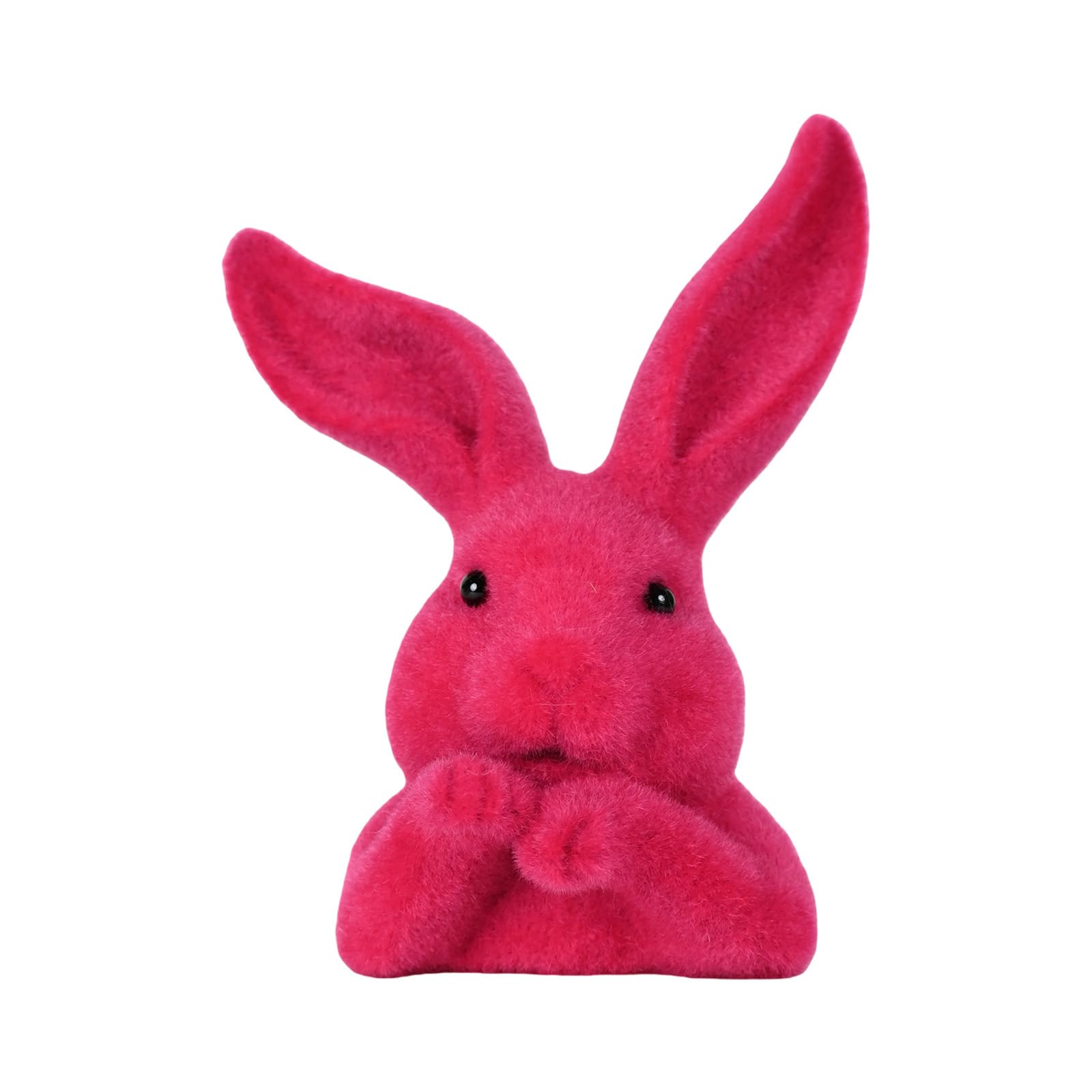 Piceioep Moss Flocking Rabbits Head Figurine Decoration for Living Room Garden Balconies or Easters Tabletop Display Ornament Festives Rabbits Sculpture