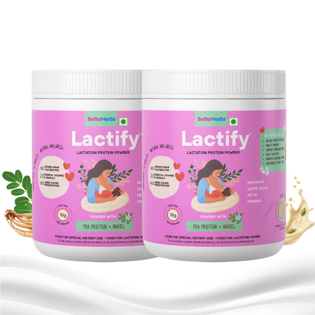 Lactify Lactation Protein Powder with Shatavari to increase Breast Milk for Feeding Mothers 325 g Vanilla Elaichi Flavour | Mother's Recovery with 23 Essential Nutrients | No Refined Sugar & Preservatives — Amazon image 14