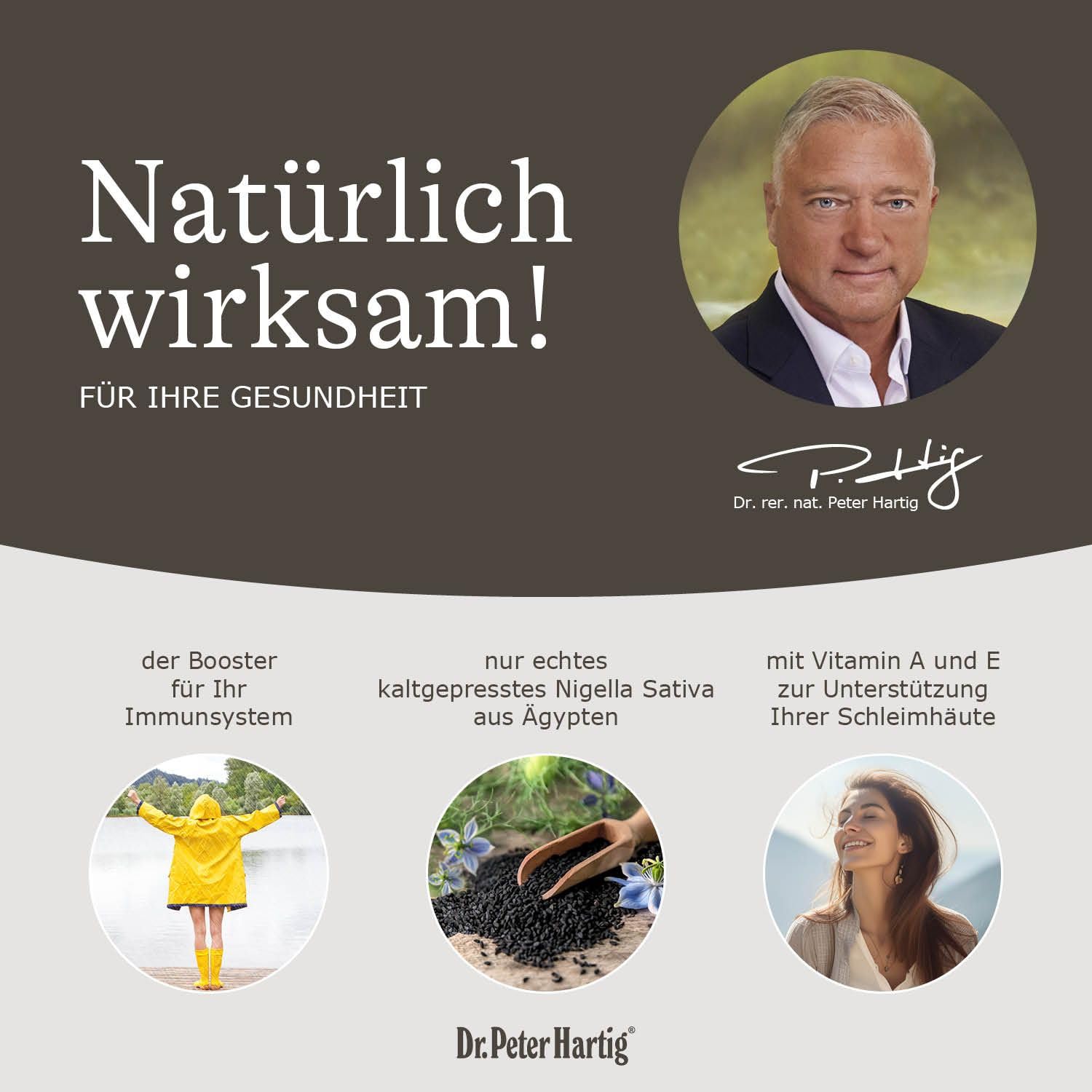 Dr. Peter Hartig Schwarzkümmelöl 300 Kapseln 5-Monats-Vorrat Kaltgepresst Nigella Sativa Vitamin A E Lactose- Gluten- Hefefrei