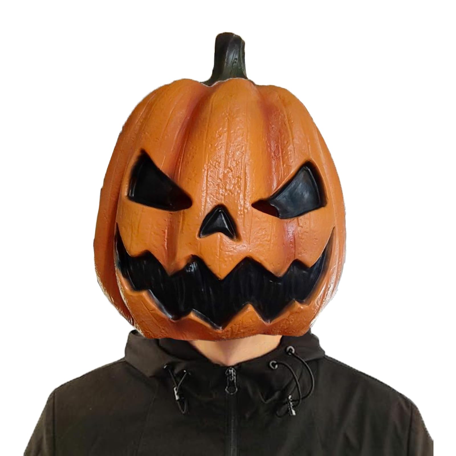 ZYEKIU Mascara Realista de Látex para Cabeza, Halloween Mask de Calabaza, Novedad Aterradora Máscaras de Espantapájaros, para Decoración de Halloween Fiesta de Disfraces de Carnaval