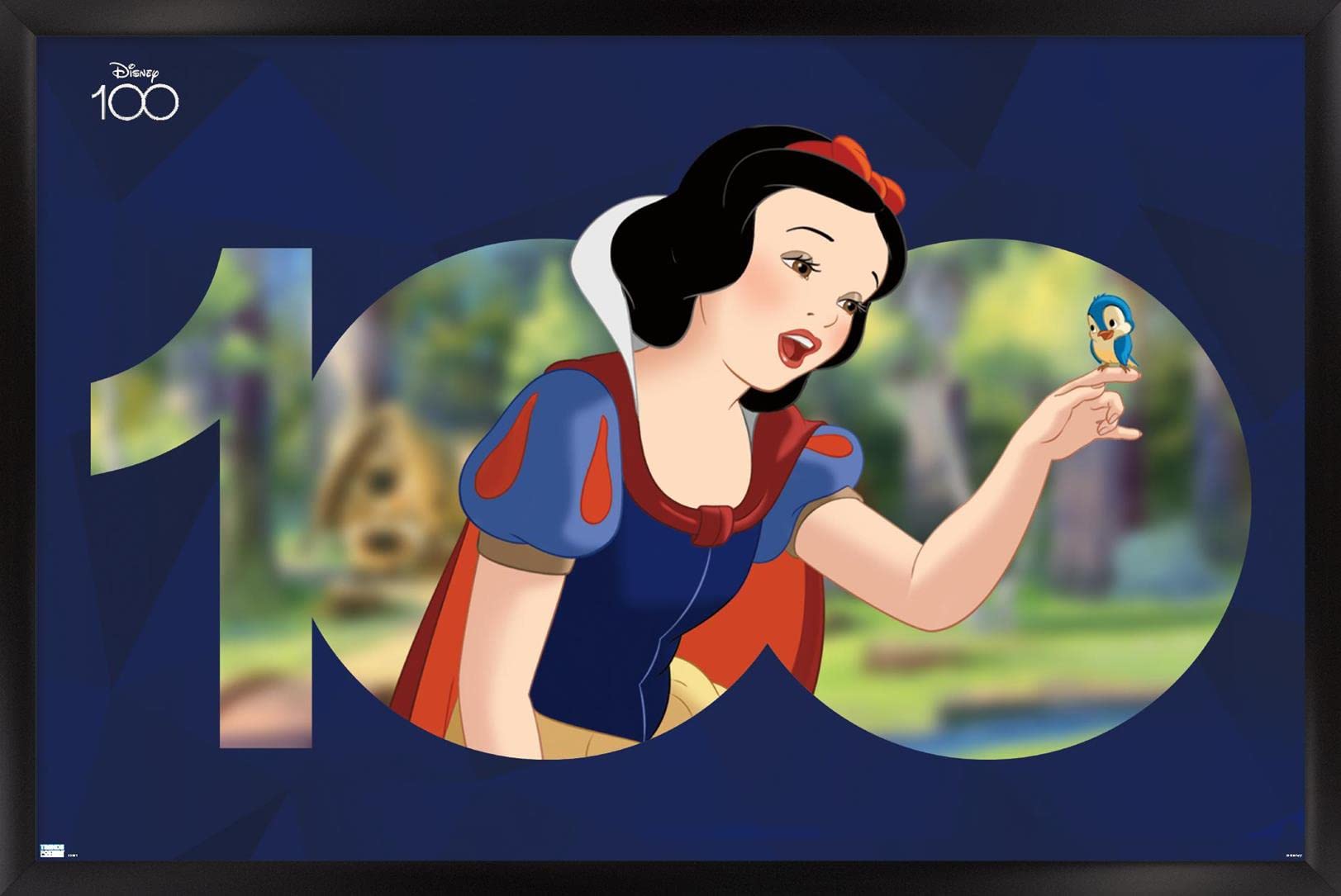 Photo 1 of See note** Trends International Disney 100th Anniversary - Snow White Wall Poster 14.725" x 22.375" Black Framed Version