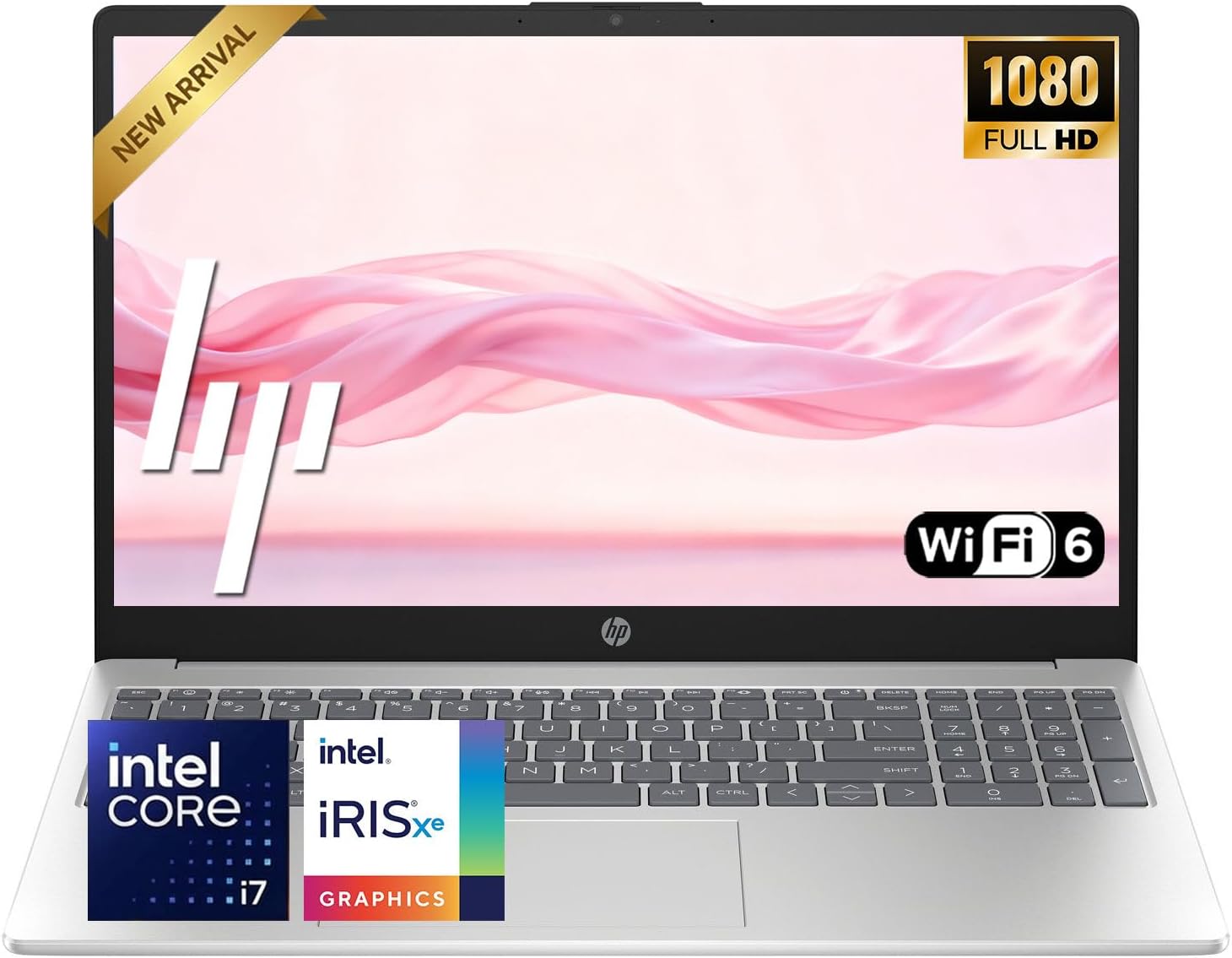 HP New Core i7 15.6" Laptop | 2026 Edition | Intel High-Performance Core i7-1255U up to 4.7GHz | 8GB RAM - 256GB PCIe SSD | Webcam | FHD | Long Battery Life | Windows 11 | Business & Academic