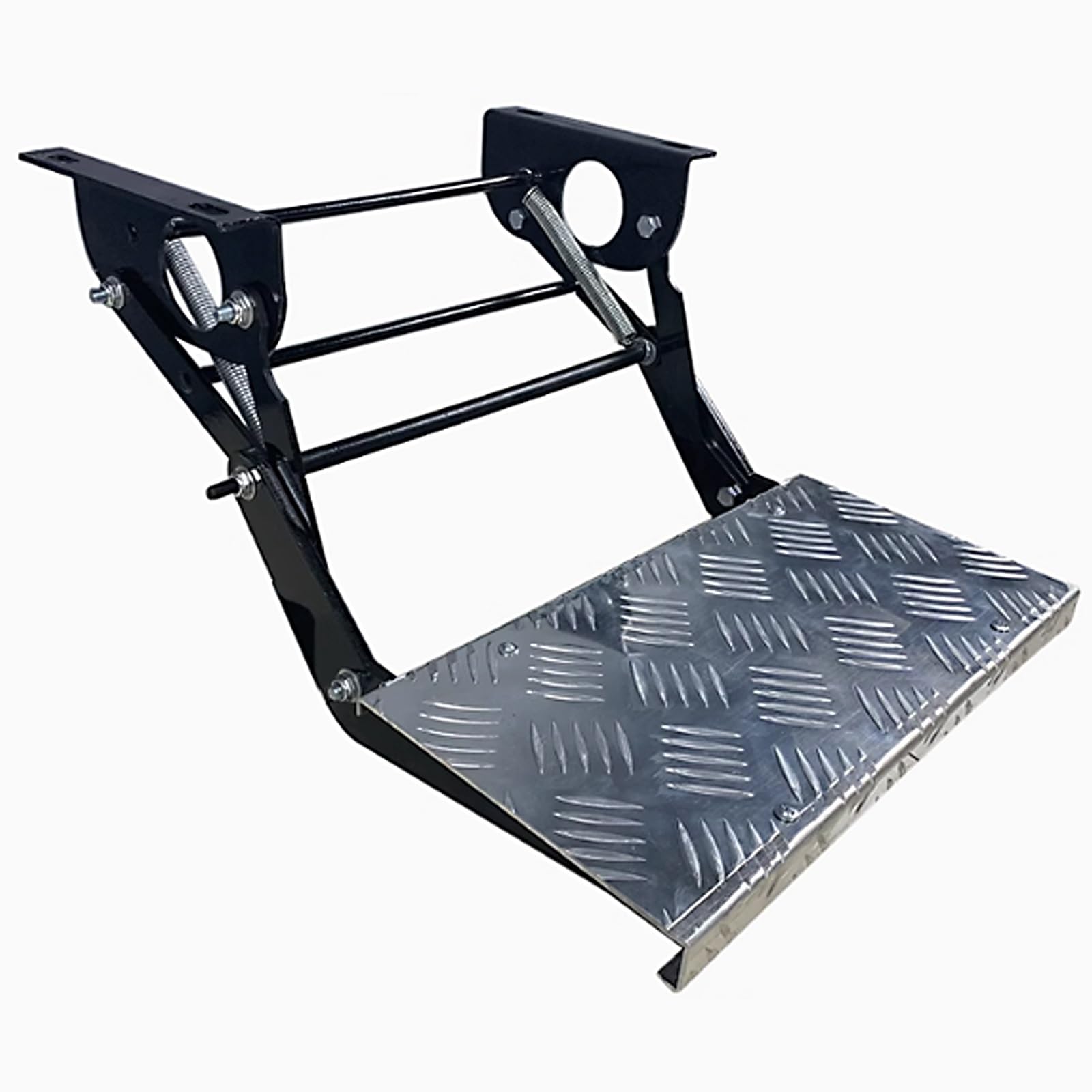 Manuelle Wohnmobil Treppe, Wohnmobil Trittstufe Klappbar, rutschfeste Strukturierte Oberfläche für Wohnmobil, Camper, Van, Wohnmobil, Tragkraft 120 Kg