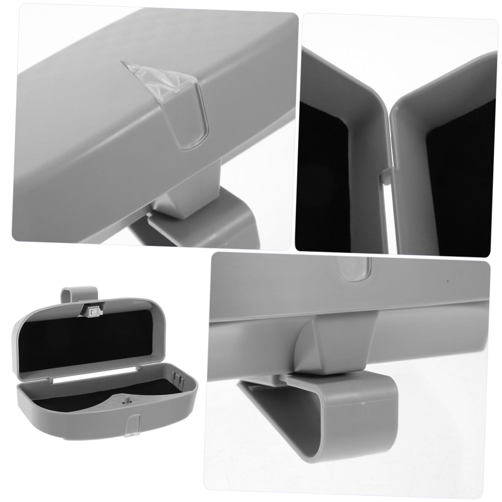 Gatuida 2piezas Soporte para Gafas De Sol y Billetes Organizador Interior De Coche Caja De Almacenamiento De Accesorio Multifuncional Fácil Instalación Visera