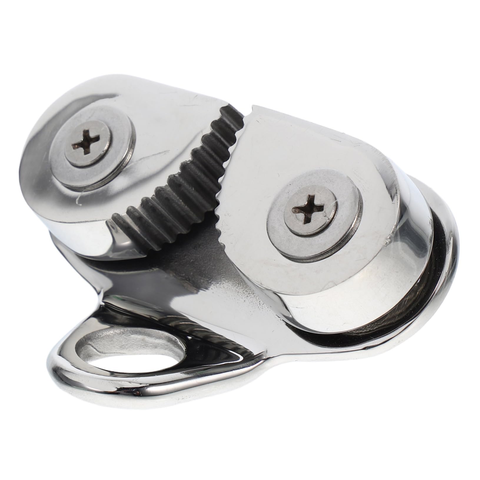 GANAZONO Stainless Steel Boat Cam Cleat with Leading Ring Cleat for Sailboat Kayak Canoe Dinghy Easy Release for Line Up