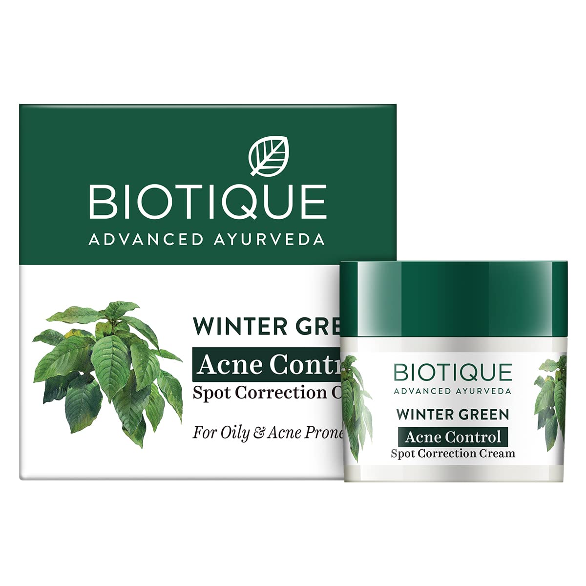 Biotique Bio Winter Green Spot Correcting Anti Acne Cream | Acne Control | Spot Correction Clears Blemishes |Enhances Skin... - Review, Price and Buying Guide