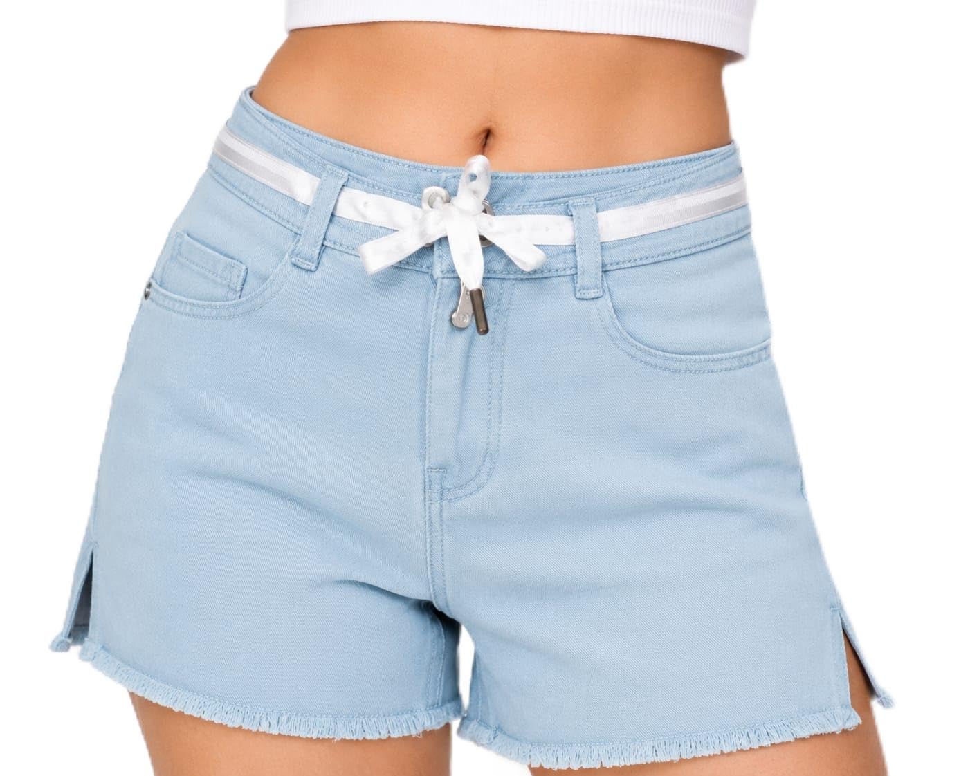 Women's & Girls Cotton Shorts with Button Closure & Smart Pocket Design | Classic Casual Everyday Wear Shorts | Soft, Breathable & Comfortable-picture-11
