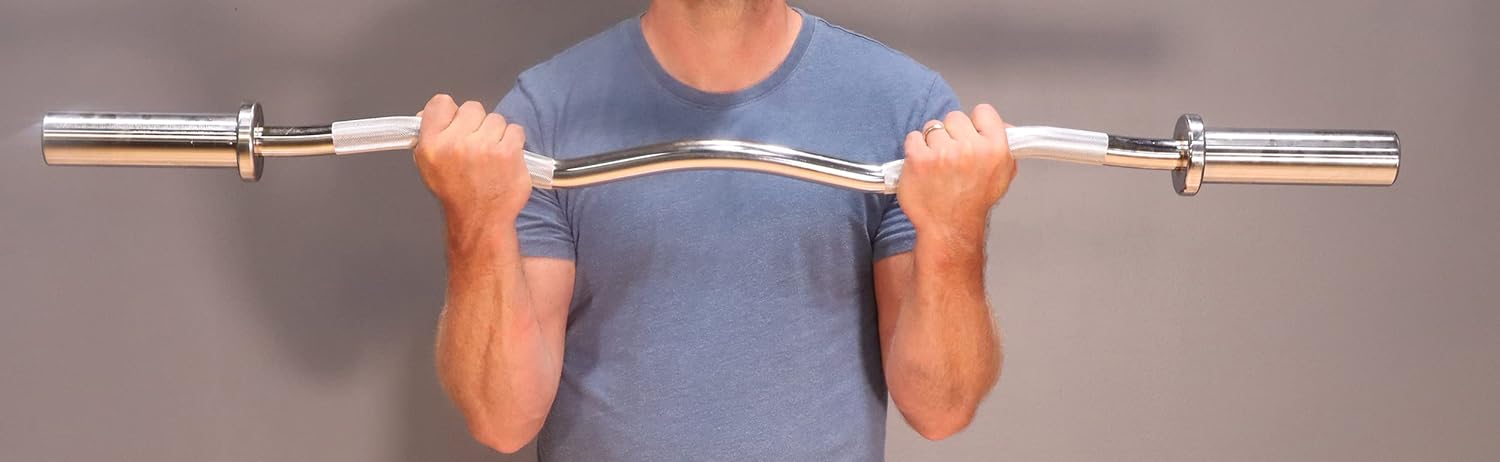 OB-47 Olympic Preacher Curl Bar by Deltech Fitness