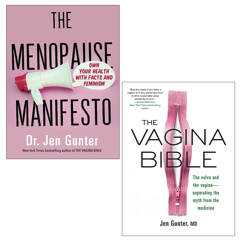 Jen Gunter 2 Books Collection Set (The Menopause Manifesto, The Vagina Bible)