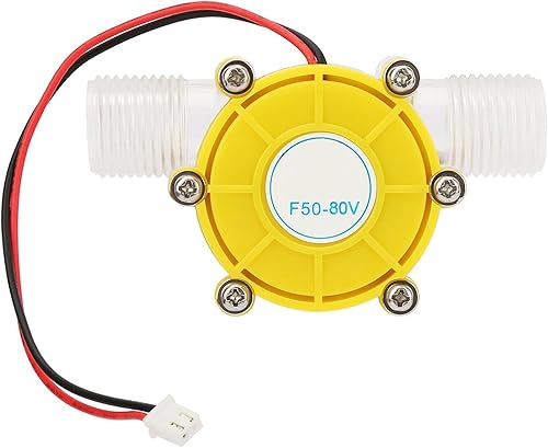 Generador de turbina de bomba, generador de turbina de agua Micro hidroeléctrico, turbina hidráulica micro con amarillo (80V)