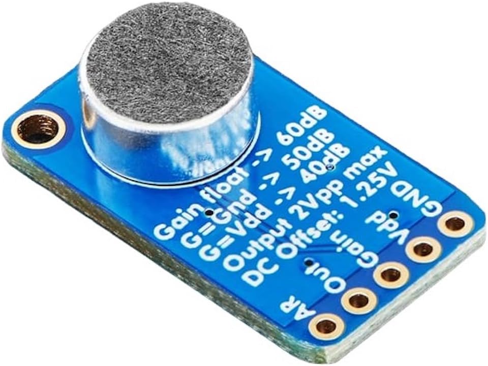 Adafruit Electret Microphone Amplifier - MAX9814 with Auto Gain Control [ADA1713]