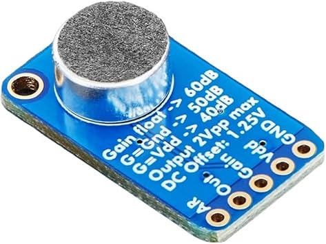 Adafruit Electret Microphone Amplifier - MAX9814 with Auto Gain Control [ADA1713]