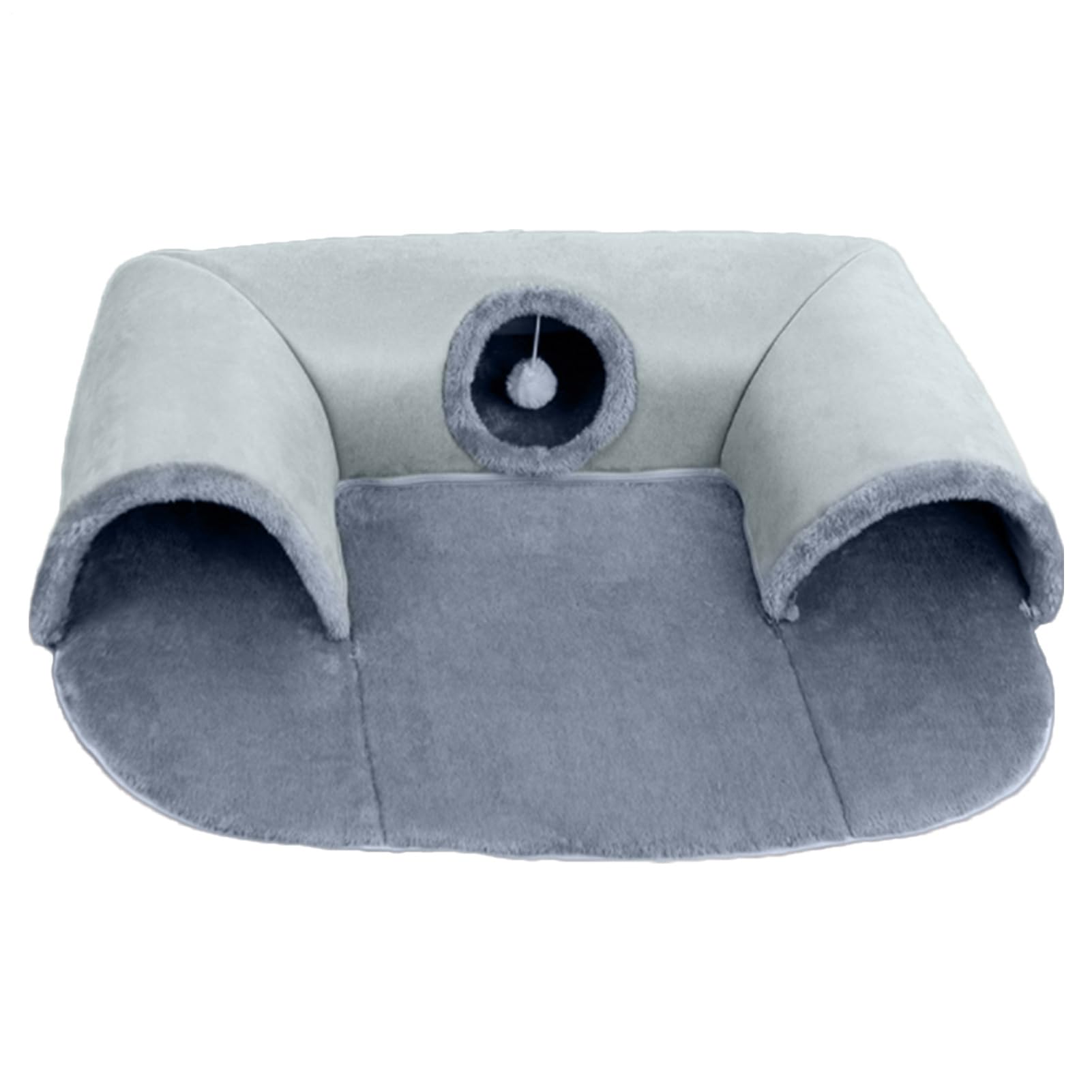 Lit pliable pour chat en Oxford doux avec coussin amovible lavable