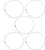 5pcs Acoustic Steel Guitar Strings B-2nd Replacement for Electric Guitar with Smooth Playing Experience and Extended Durability, Silver Steel Strings for Beginners