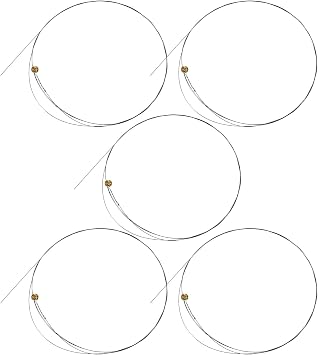 5pcs Steel Guitar Strings Replacement Set for Acoustic and Electric Guitars B-2nd String with Extended Durability and Wide Compatibility, for Beginners and Professional Players