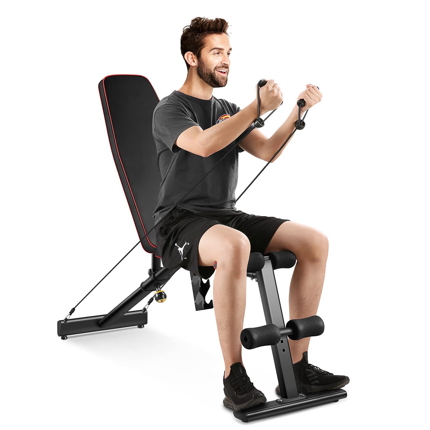 Buy Weight Bench Adjustable Workout Bench with Dumbbell and Resistance