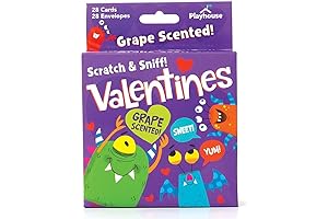Playhouse Silly Monsters Grape Scented Valentines