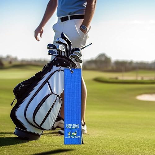 Miniatura 5 de I Can Drive - Toalla de golf bordada con clip de 300 yardas. Divertidos accesorios de golf, regalos para hombres, mujeres, amantes del golf,