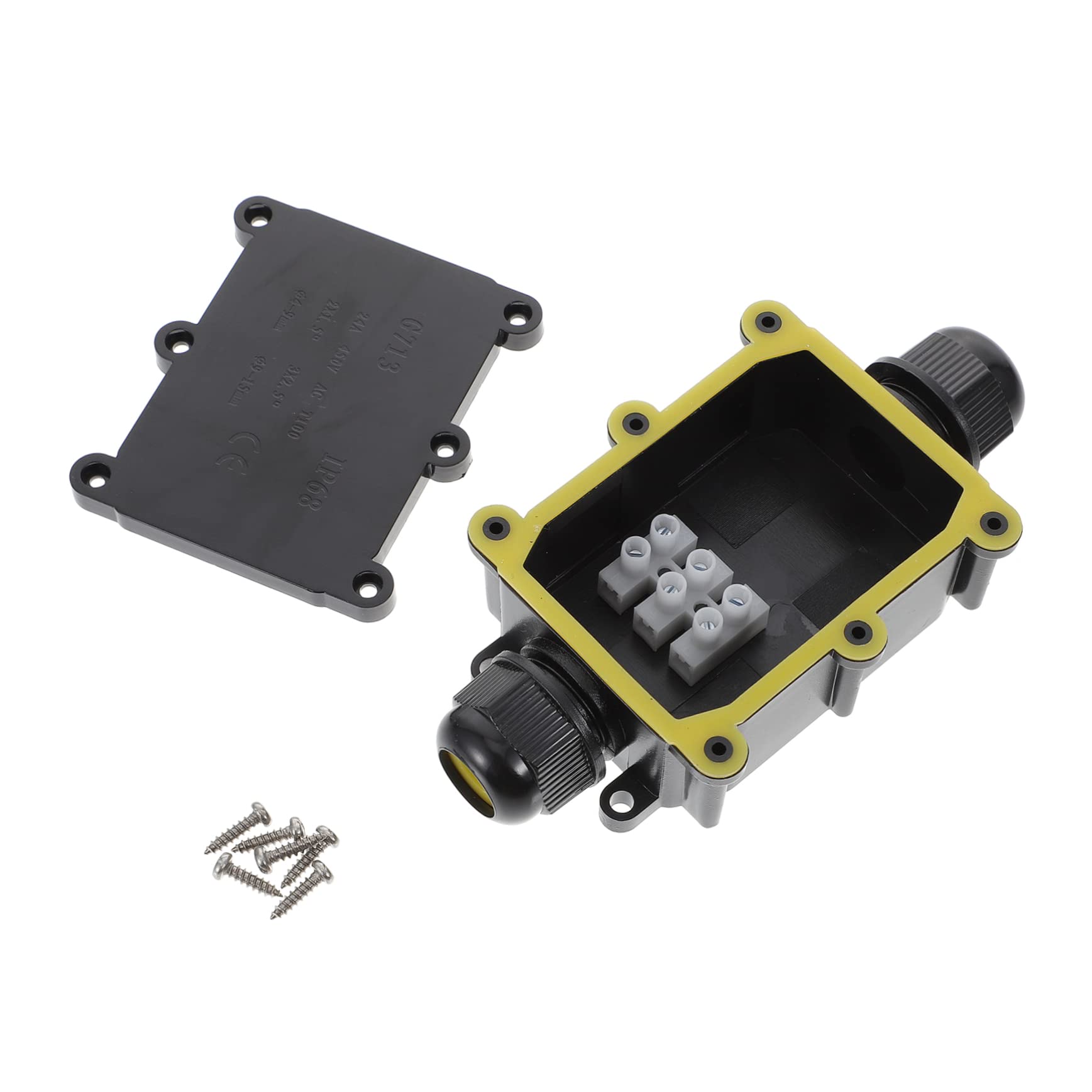 BUGUUYO Junction Box Cable Connector Outdoor Electrical Box Watertight for Led Lights Garden Lighting and More Out Terminal Block Construction-image-43