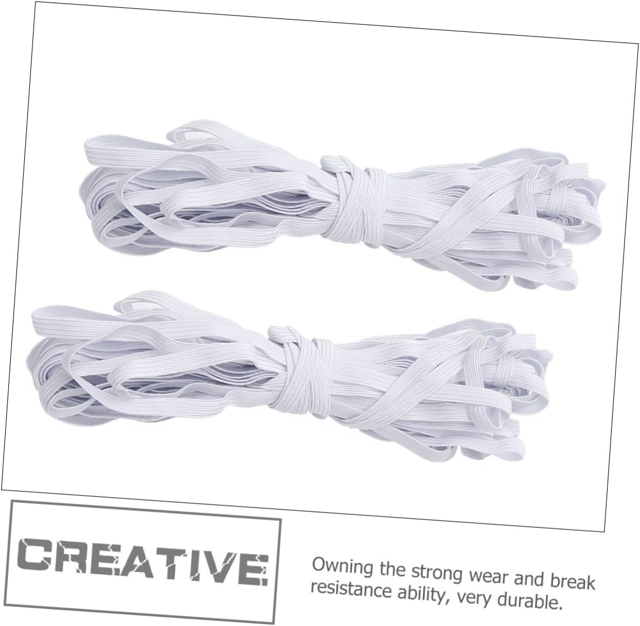 Uonlytech 1roll Elastic String Replacement High Elasticity Sewing Elastic Band for Underwear Crafting and Garment Projects and Deform-Resistant Quality