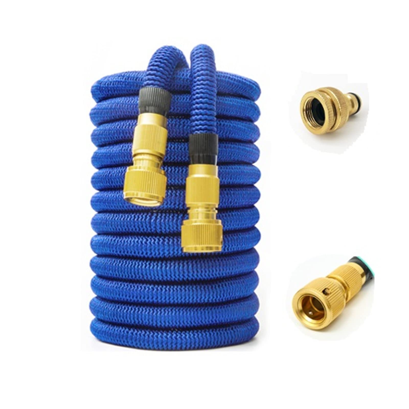 Conector Doble de Metal, Manguera de Agua Extensible, Manguera de jardín de Alta presión, Carrete de Manguera de PVC para riego agrícola, Lavado de Coches, ampliamente Utilizado (ve