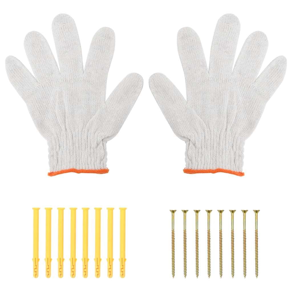 Zestaw wsporników regałowych, 4 szt., czarne, stal nierdzewna, 40 x 2,5 x 25 cm, grubość 3 mm, nośność 50 kg, do regałów ściennych, wiszących, regałów wiszących, regałów na książki, półki
