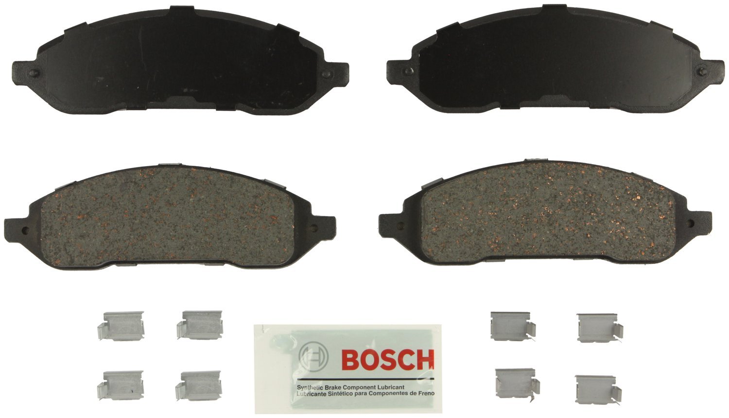 Bosch BE1324H Blue Disc Brake Pad Set with Hardware - FRONT — view 18