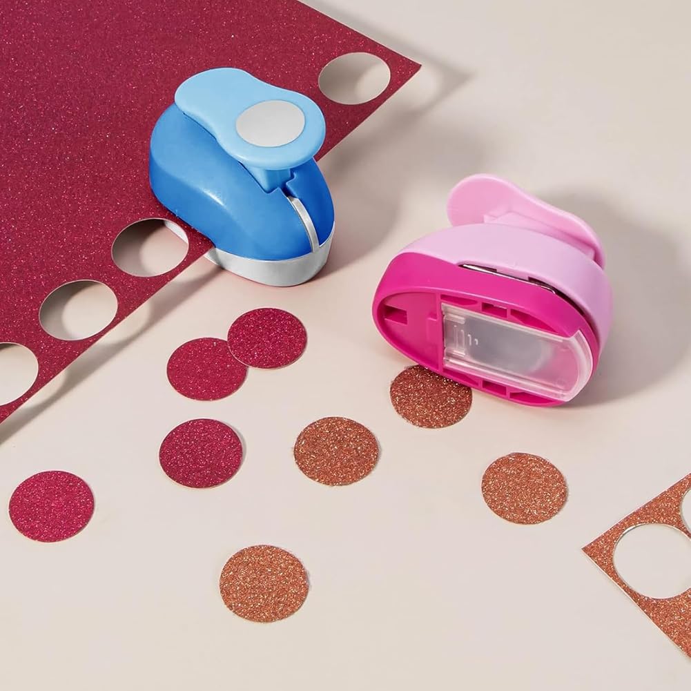 Perforatrices Circulaires pour Travaux Manuels en Papier - 6 Tailles de Coupe-Cercles,Y Compris des Perforatrices Circulaires 3 Pouces,dans des Couleurs Aléatoires,pour L'Artisanat