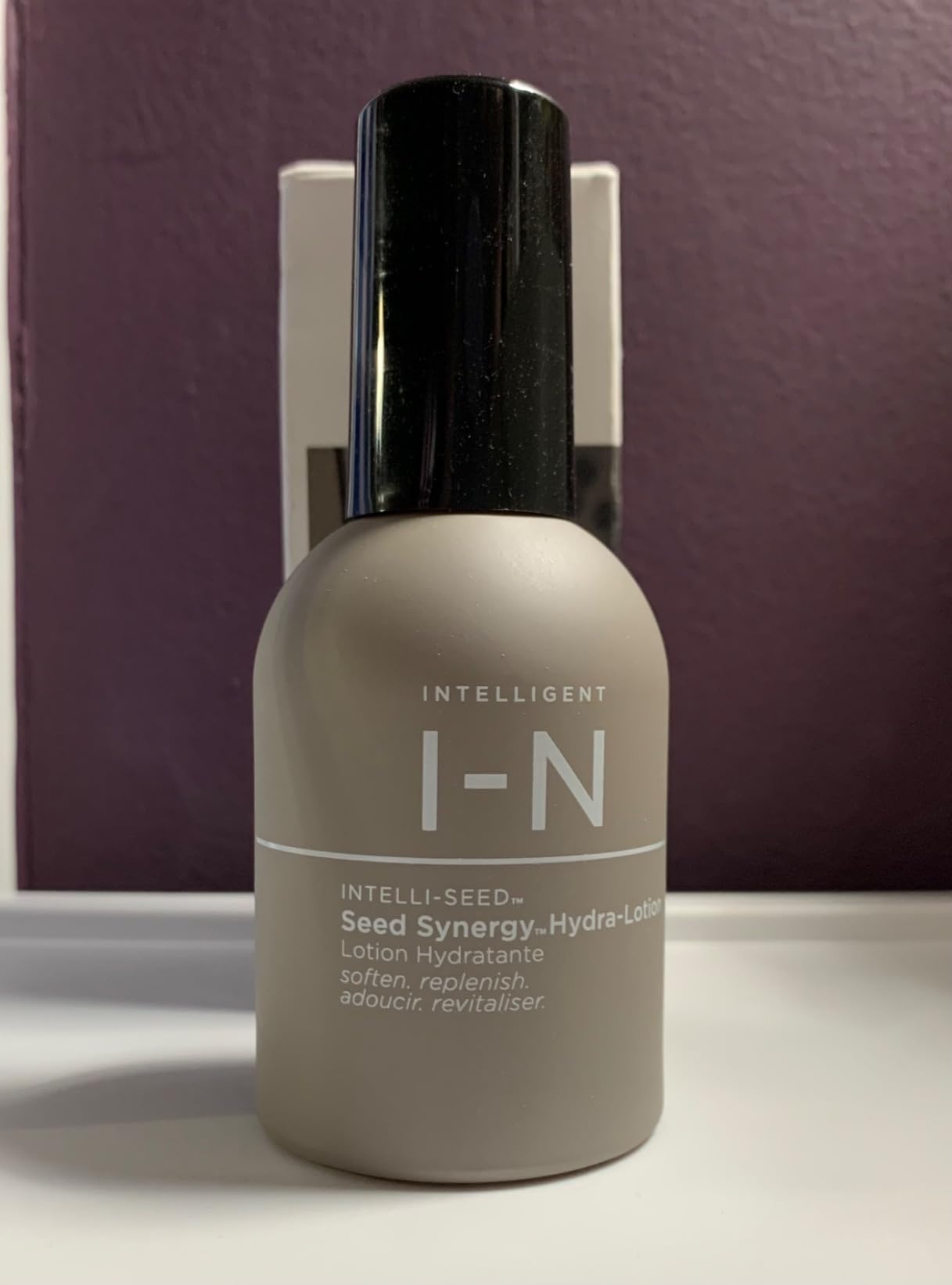 Intelligent Nutrients Seed Synergy Hydra-Lotion, Daily Moisturizer for All Skin Types, Instant Glow and Hydration, Vegan, 1.7 Oz
