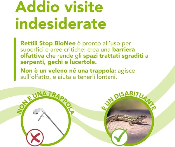 Rettili Stop 500 ml – Spray disabituante per rettili (Serpenti, gechi, lucertole), per Interni ed Esterni - 5