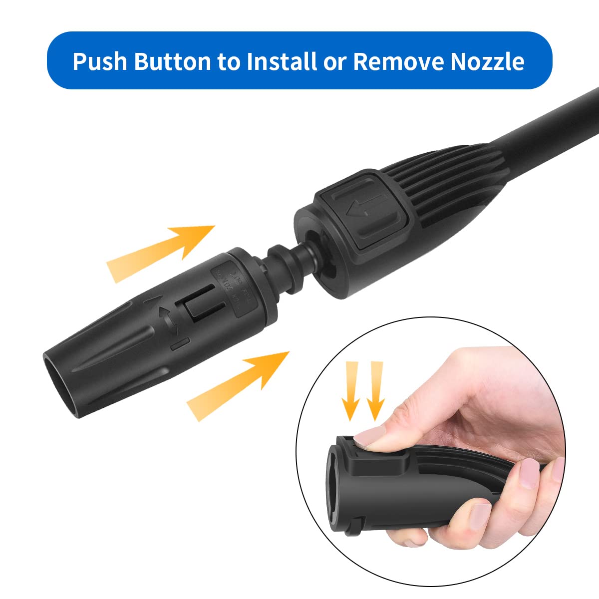 Lance Turbo Rotative SKIKHN Pour Nettoyeur Haute Pression Kärcher K2-K7 – Nettoyage Puissant Et Rapide