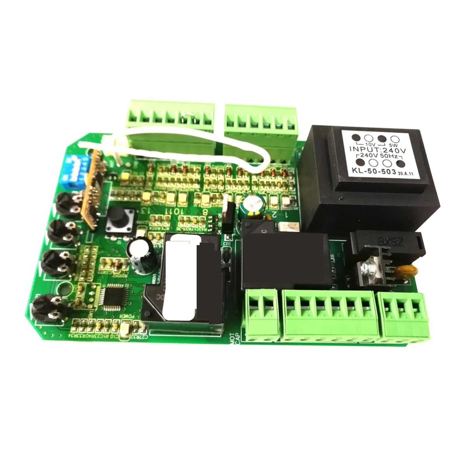 Scheda Di Controllo Universale Per Cancelli Scorrevoli 220V – Resistenza Regolabile, Supporta Fino A 300 Telecomandi, 130x108 Mm