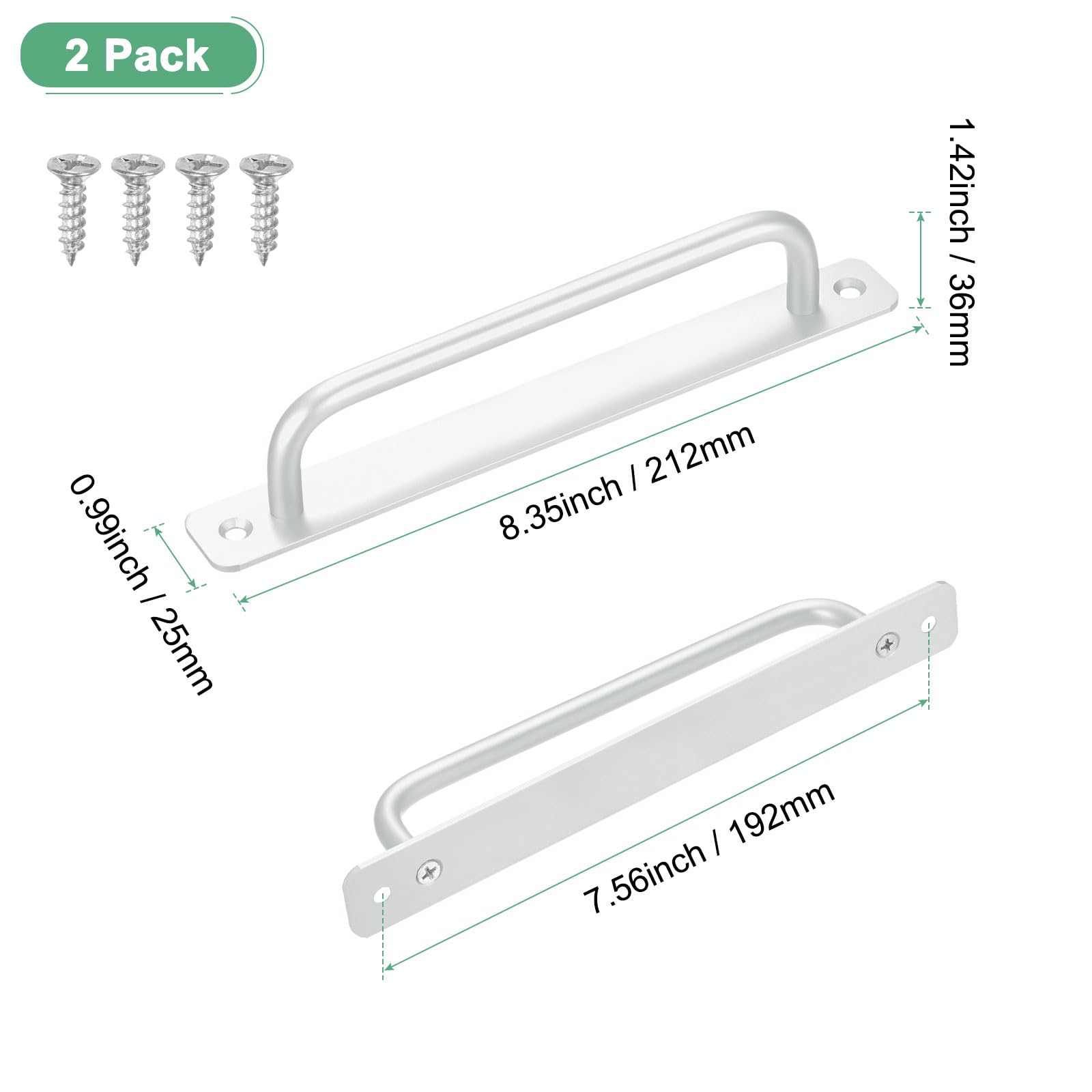 M METERXITY 2-Pack Barn Door Handles - Image 3