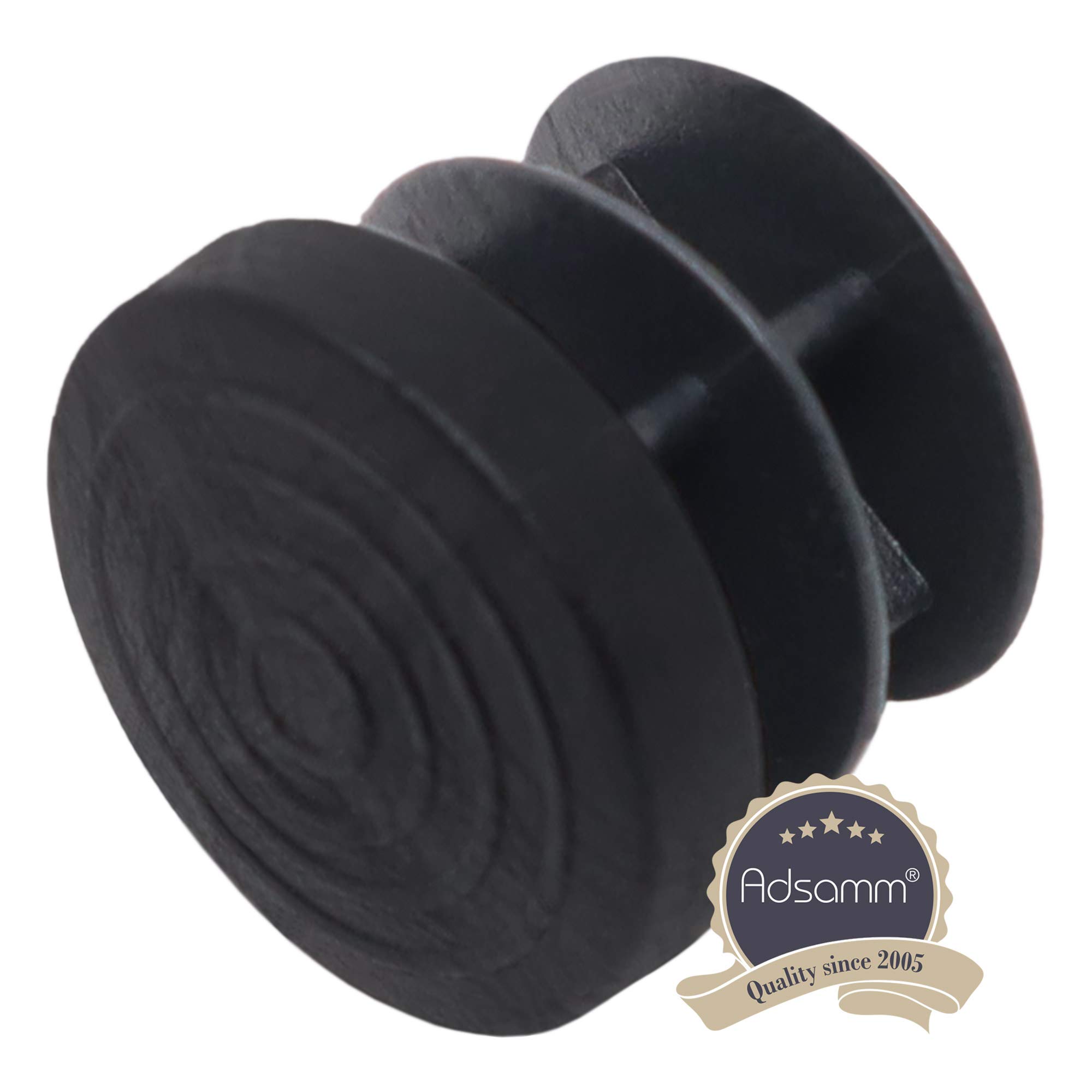 Adsamm® / 100 X Embouts Insert à Ailettes/Noir/ 16-18 Mm