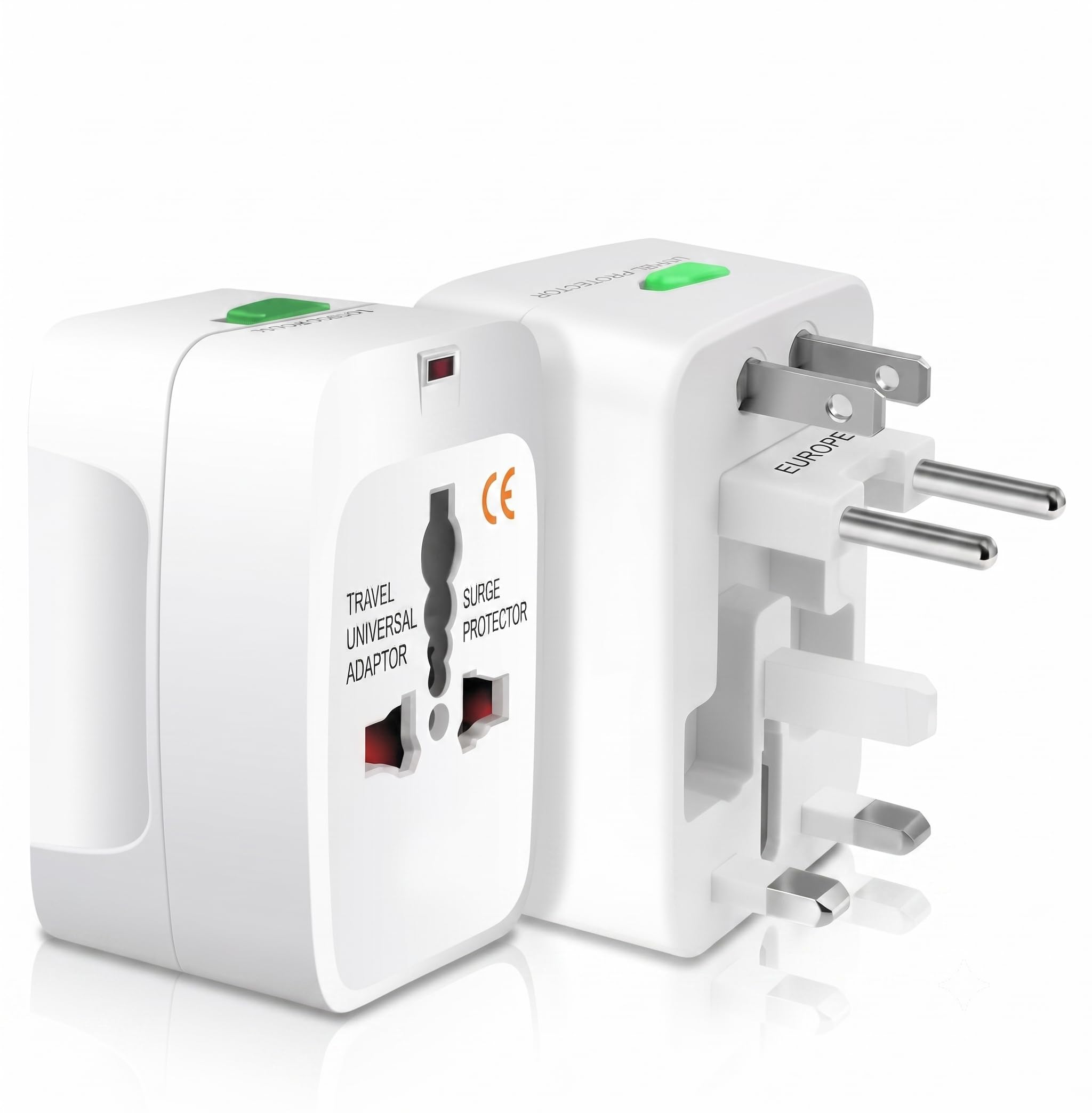 Universal Travel Adapter with 6A AC Socket Output,Universal AC Socket, All in One International Travel Fast Charging Adapter,Suitable for 180+ Countries US,UK,EU,AUS,Etc-image-6