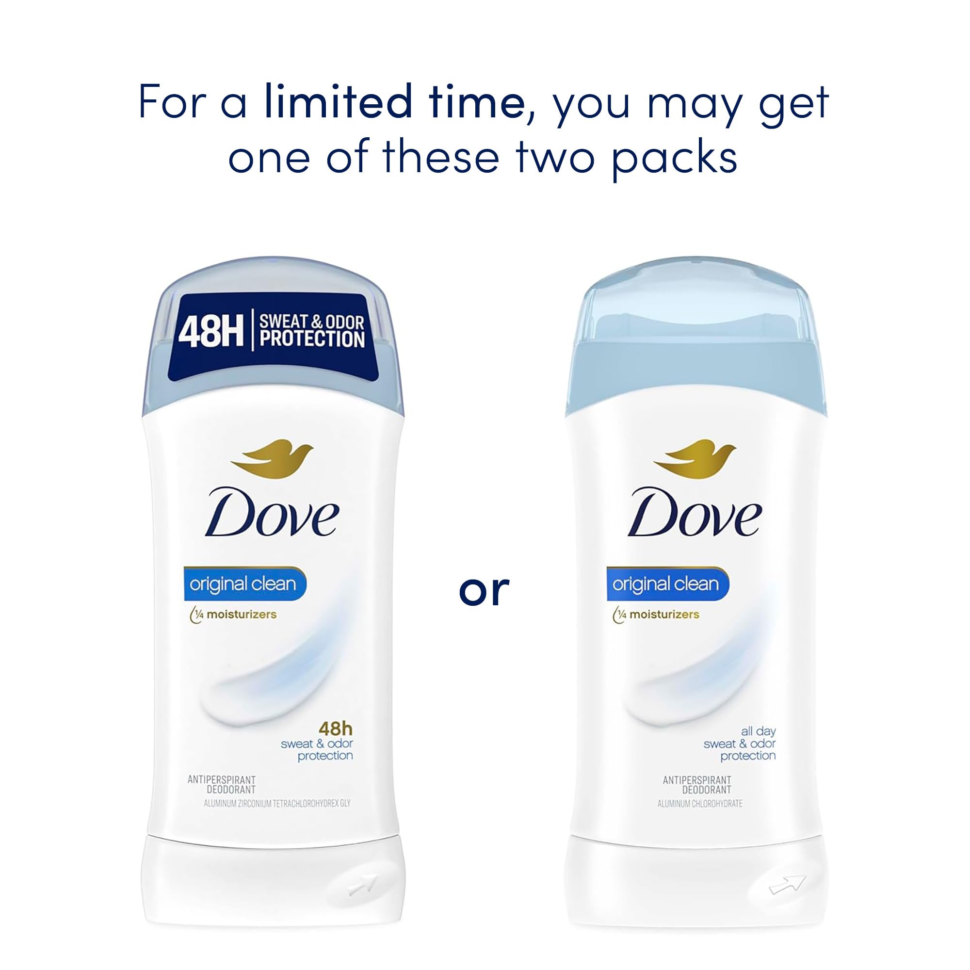 Dove Antiperspirant 2-Pack - Original Clean -4